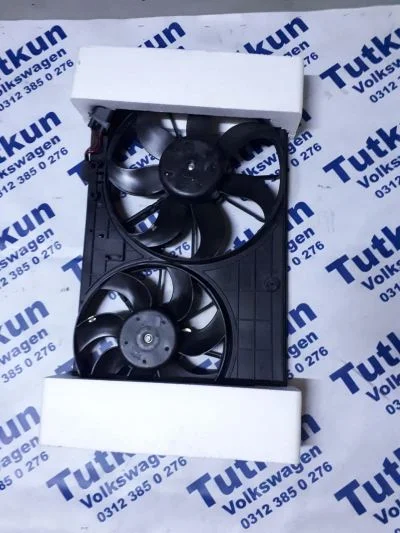 AUDİ A3 2004-2013 MODELLERE UYUMLU KOMPLE FAN PERVANESİ -FAN SETİ